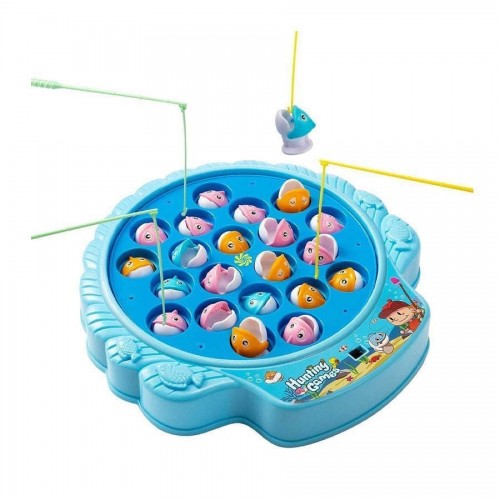 Electric Fishing Game Toy Set with Rotating Board and Music Safe and Durable Playset